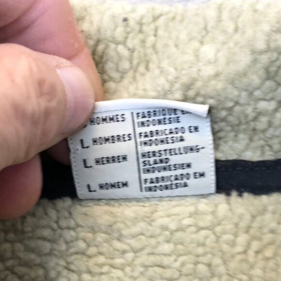 Columbia Men Jacket Large Pullover Sherpa Lined Cozy Green 1/4 Zip Fleece Casual - Picture 7 of 12